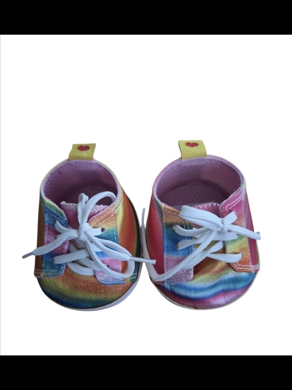 Build-a-Bear Workshop Rainbow Shoes Sneakers with White Laces